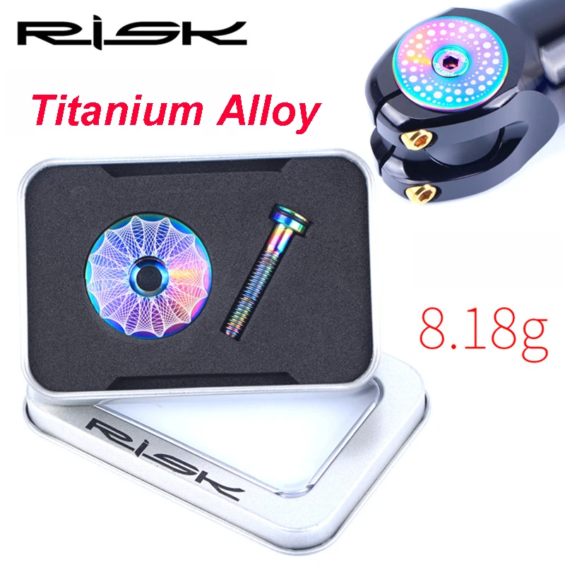 RISK 1 Set 1 1/8" MTB Road Bike Stem Cover Headset Top Cap with M6*30 Bolt Screw Ultralight Titanium Alloy Bicycle Accessory
RISK 1 Set 1 1/8" MTB Road Bike Stem Cover Headset Top Cap with M6*30 Bolt Screw Ultralight Titanium Alloy Bicycle Accessory