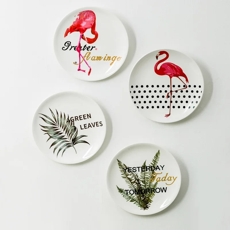 Nordic Style Living Room Dining Room Wall Hanging Flamingo Plant Fresh Theme Decorative Ceramic Plate
Nordic Style Living Room Dining Room Wall Hanging Flamingo Plant Fresh Theme Decorative Ceramic Plate