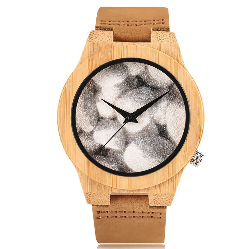 New Arrival Fashion Bamboo Wooden Watch for Men Hand-made Brown Genuine Leather Strap Creative Design Dial Wood Watch Gift Women
New Arrival Fashion Bamboo Wooden Watch for Men Hand-made Brown Genuine Leather Strap Creative Design Dial Wood Watch Gift Women