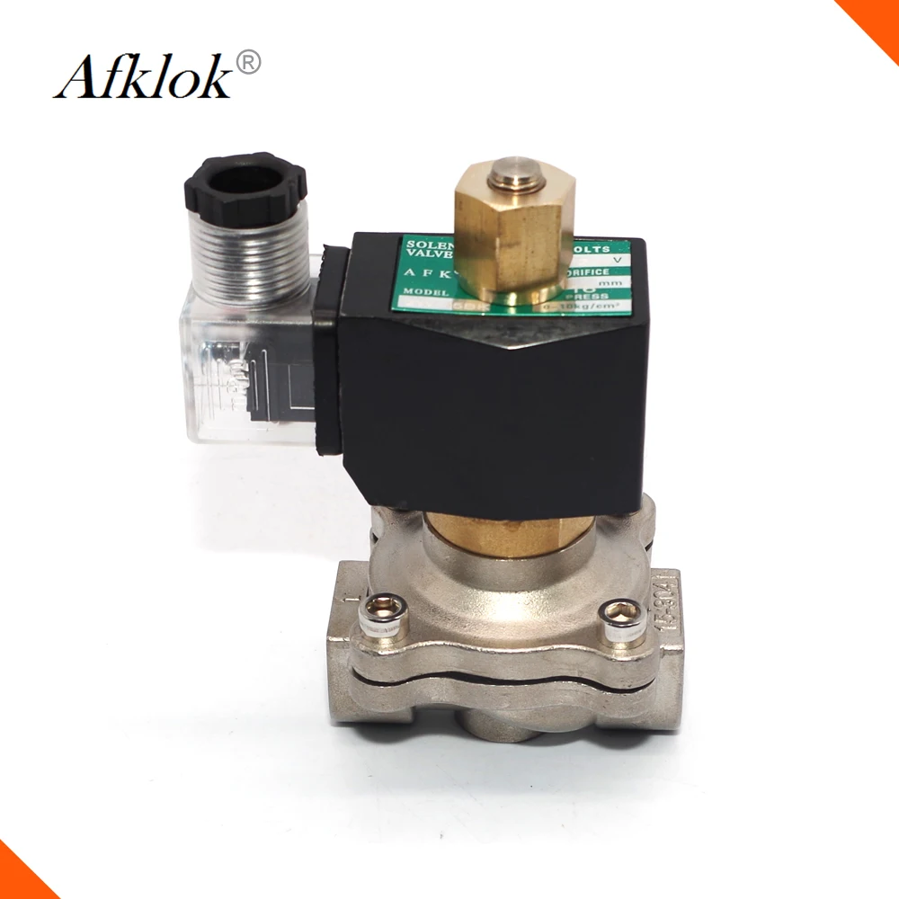 Stainless Steel Normally Open 1/2 inch hydraulic solenoid valve 24v 110V 220V ac
Stainless Steel Normally Open 1/2 inch hydraulic solenoid valve 24v 110V 220V ac