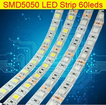 RGB Led Strip 5050 SMD Waterproof IP66 IP33 DC 12V 60Leds / M Fita Flexible Ribbon String Led Tape Lamp For Christmas Holiday
RGB Led Strip 5050 SMD Waterproof IP66 IP33 DC 12V 60Leds / M Fita Flexible Ribbon String Led Tape Lamp For Christmas Holiday
