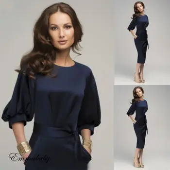 Stylish Hot Sale Women's Simple Bodycon High-waist Lace-up Pockets Pencil Dress Office Lady Half Sleeve Solid Slim Dress S-XL
Stylish Hot Sale Women's Simple Bodycon High-waist Lace-up Pockets Pencil Dress Office Lady Half Sleeve Solid Slim Dress S-XL