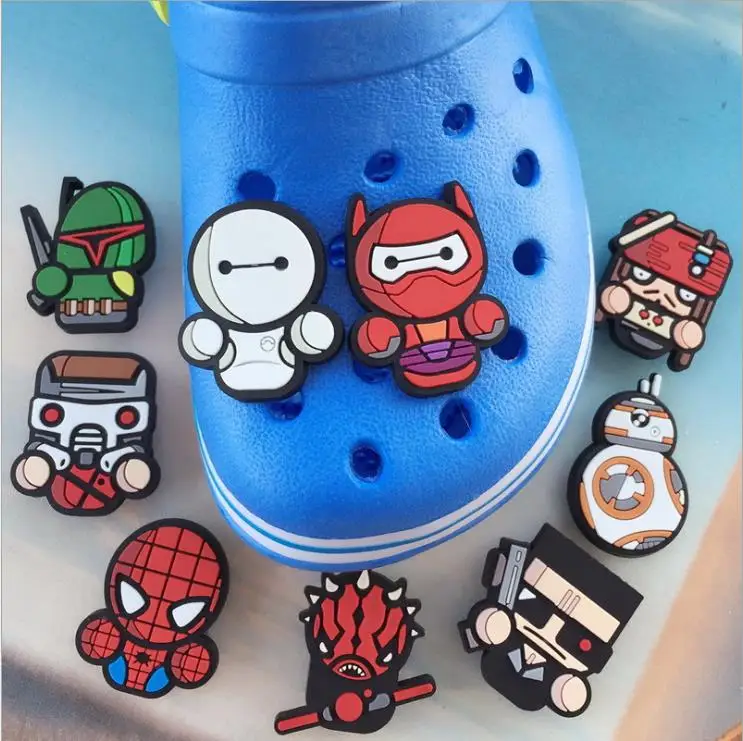 Children's gift cartoon Marvel Heroes shoe flower cross Cartoon PVC shoe flower Cartoon hole hole shoes buckle
Children's gift cartoon Marvel Heroes shoe flower cross Cartoon PVC shoe flower Cartoon hole hole shoes buckle