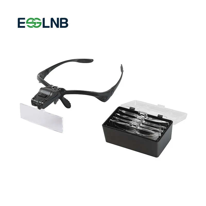 Adjustable Loupe 5 Lens Bracket Headband Magnifier With 2LED Illumination Magnifying Glass For Reading Repair Optical Lens
Adjustable Loupe 5 Lens Bracket Headband Magnifier With 2LED Illumination Magnifying Glass For Reading Repair Optical Lens