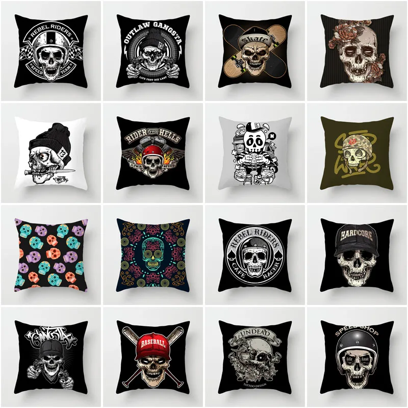 New fashion home decoration soft polyester pillowcase living room sofa cushion cover horror skull pillow cover car lumbar pillow
New fashion home decoration soft polyester pillowcase living room sofa cushion cover horror skull pillow cover car lumbar pillow