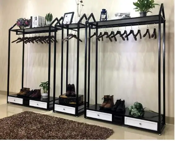 Clothing store hangers display rack rack men and women with cabinet display rack side hanging in the island combination of simpl
Clothing store hangers display rack rack men and women with cabinet display rack side hanging in the island combination of simpl