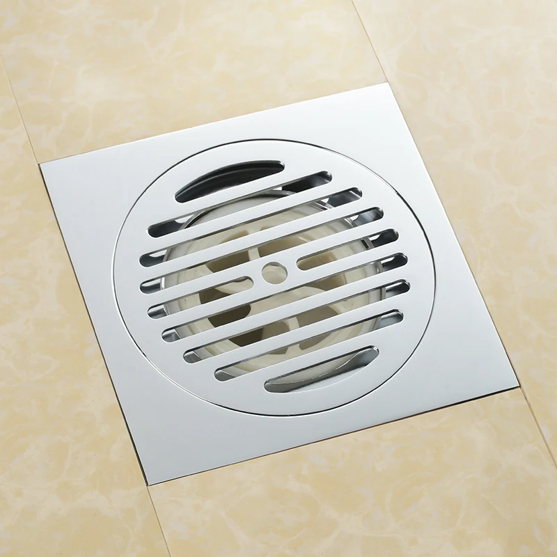 High quality chrome solid brass 150 x 150mm square anti-odor floor drain bathroom balcony shower drain
High quality chrome solid brass 150 x 150mm square anti-odor floor drain bathroom balcony shower drain