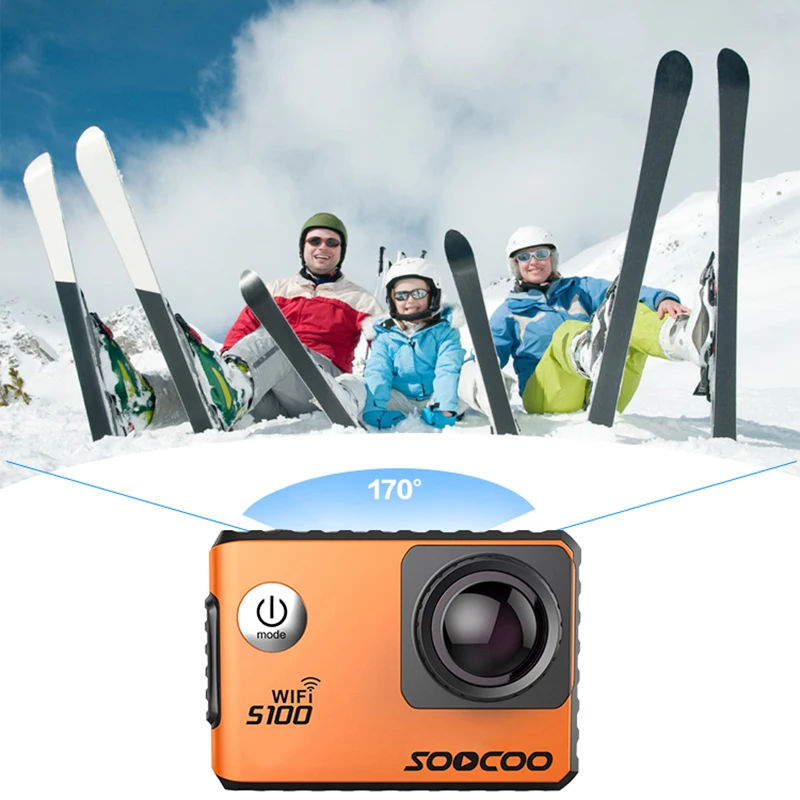 

SOOCOO S100 4K WIFI Action Camera UHD Waterproof DV Camcorder 2.0' Screen Gyro 12MP 30m Diving Outdoor Sport Camera Mini Cam