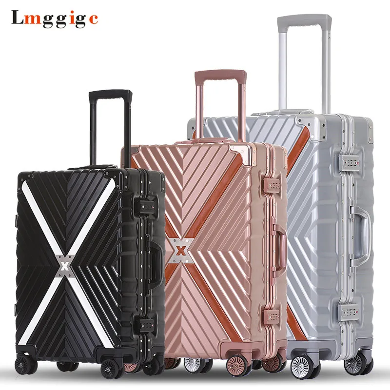 

Spinner Nniversal wheel Carry-On,Aluminum frame Rolling Luggage Suitcase Bag,Multiwheel Trolley Case,Hardside Travel box Drag