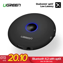 Ugreen Bluetooth Transmitter 4.2 3.5mm APTX Bluetooth Adapter for TV Headphones Speaker Playstation 4 Audio Bluetooth Receiver(China)