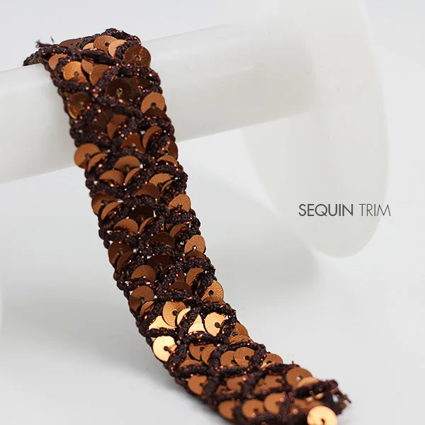 Beaded Lace Ribbon Trim 3row Coffee Sequin Fabric Applique Decorated Braided Embellishment Sewing Supplies for Craft 20yard/T810
Beaded Lace Ribbon Trim 3row Coffee Sequin Fabric Applique Decorated Braided Embellishment Sewing Supplies for Craft 20yard/T810