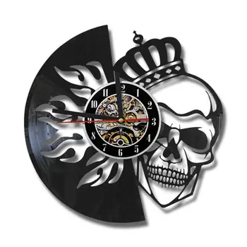 2019 Sale New 12 Mm Sheet Horloge Mural Skull Wall Clock Design For Vintage Style Crown Vinyl Clocks Watches Home Decor Silent
2019 Sale New 12 Mm Sheet Horloge Mural Skull Wall Clock Design For Vintage Style Crown Vinyl Clocks Watches Home Decor Silent