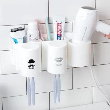 1 Set Punch-free toothbrush holder with Tooth Mug hair dryer draining rack toothpaste storage rack bathroom accessories
1 Set Punch-free toothbrush holder with Tooth Mug hair dryer draining rack toothpaste storage rack bathroom accessories