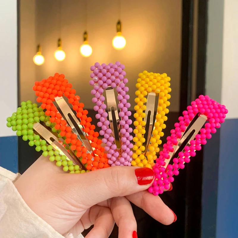 New Pearls Hairpins Women Girls Headdress BB Clip Candy Solid Color Hair Clips Drop Triangle Hairgrip Hair Accessories Female
New Pearls Hairpins Women Girls Headdress BB Clip Candy Solid Color Hair Clips Drop Triangle Hairgrip Hair Accessories Female
