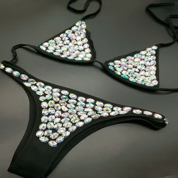 Diamond Bikini Set Brazilian Sexy Neoprene bikini swimwear luxury beachwear diamond Rhinestone Black Bandage swim bathing Suit
Diamond Bikini Set Brazilian Sexy Neoprene bikini swimwear luxury beachwear diamond Rhinestone Black Bandage swim bathing Suit
