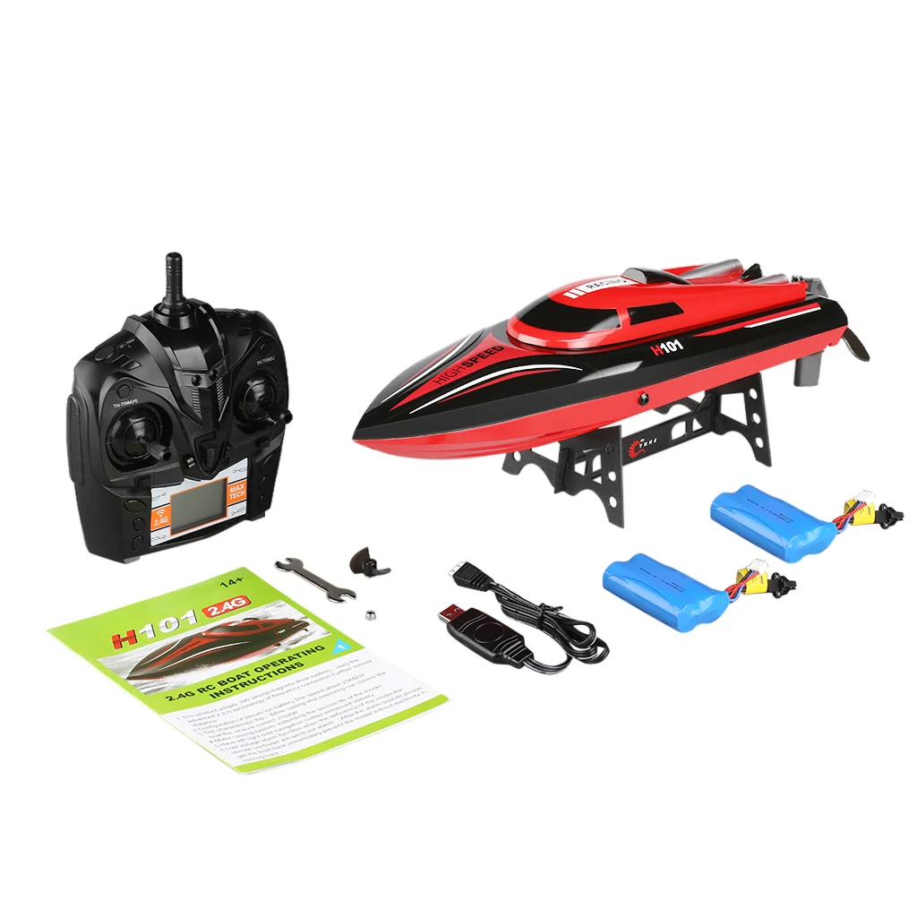 Virhuck H101 Rc Boat 2.4G 4CH 164 yards far Remote Control Boat Two Batteries 390 magneto drive system 26-30 km/h Speed Gift Toy
Virhuck H101 Rc Boat 2.4G 4CH 164 yards far Remote Control Boat Two Batteries 390 magneto drive system 26-30 km/h Speed Gift Toy