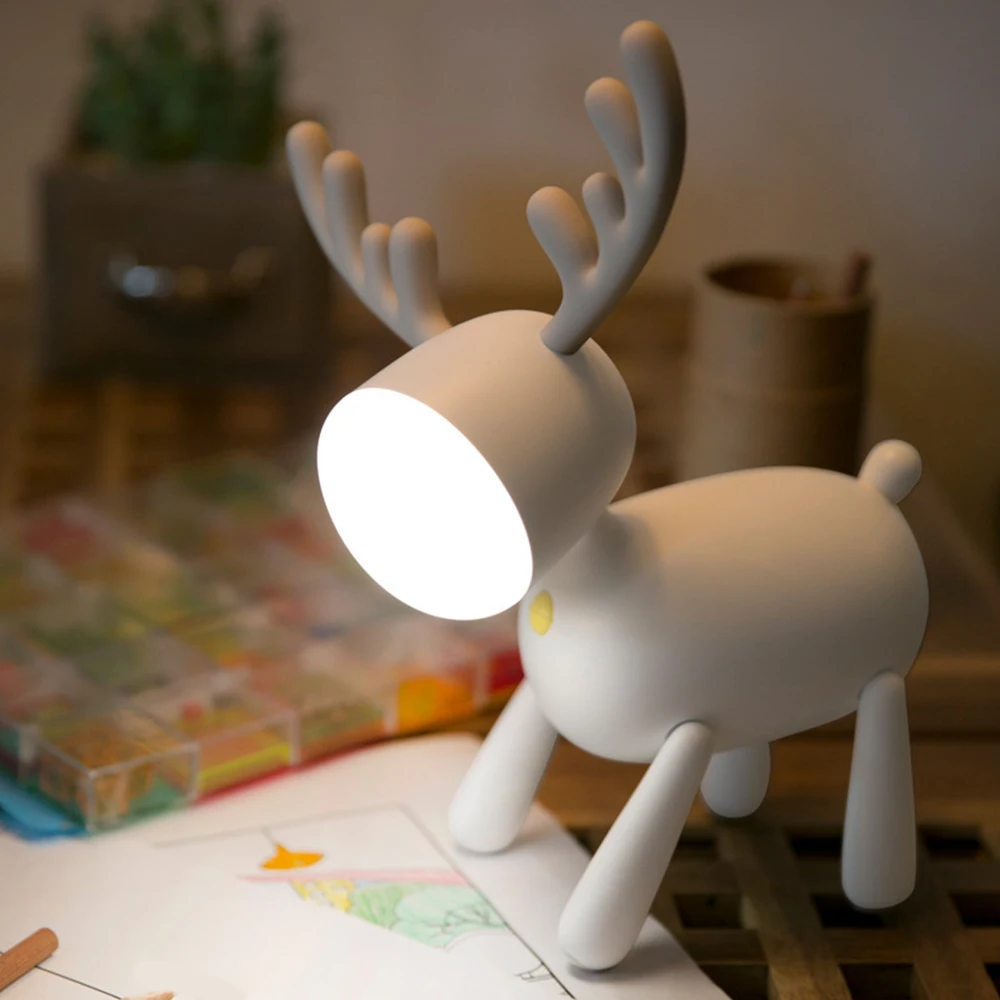 USB Deer Shape Llight Atmosphere Light Night Light Smart Reading Lamp Birthday Gift Table Decoration
USB Deer Shape Llight Atmosphere Light Night Light Smart Reading Lamp Birthday Gift Table Decoration