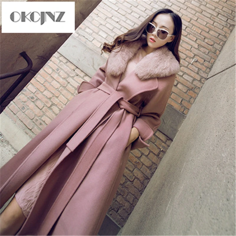 Fox fur collar woolen Coat Female 2019 Winter New Parka with double sided cashmere Coat long Women woolen Outerwear YY057
Fox fur collar woolen Coat Female 2019 Winter New Parka with double sided cashmere Coat long Women woolen Outerwear YY057