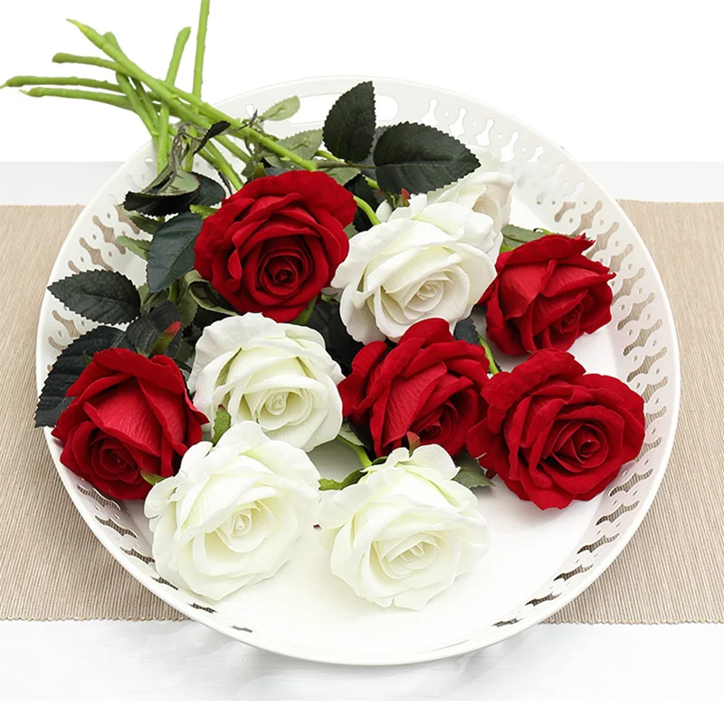 Real Touch white red Rose Decor Artificial Flowers Silk Floral Wedding Bouquet Home Party Design Flowers holding flower Gift
Real Touch white red Rose Decor Artificial Flowers Silk Floral Wedding Bouquet Home Party Design Flowers holding flower Gift