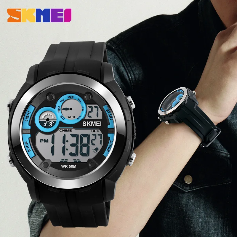 SKMEI Brand Watch Men LED Digital Mens Military Watch Men Sports Watches 5ATM Swim Climbing Fashion Outdoor Men Wristwatches 
SKMEI Brand Watch Men LED Digital Mens Military Watch Men Sports Watches 5ATM Swim Climbing Fashion Outdoor Men Wristwatches