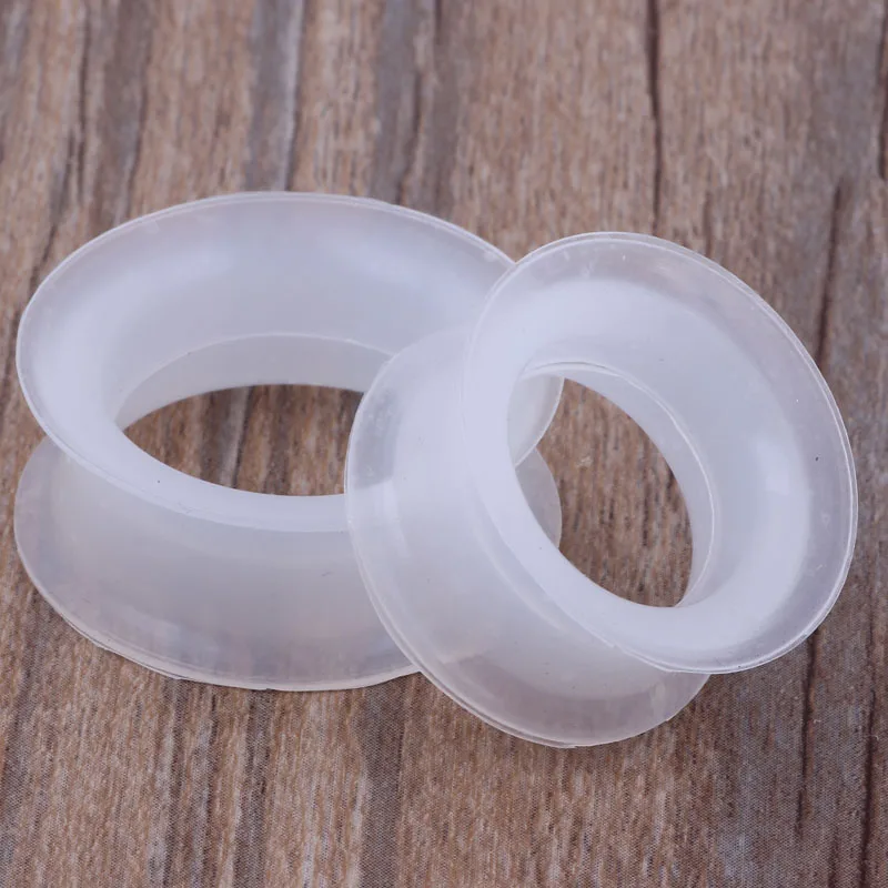 White Soft Silicone Plug Tunnel Body Jewelry 96pcs/lot Mix 12 Sizes Ear Gauges Double Flare Ear Expander Piercing
White Soft Silicone Plug Tunnel Body Jewelry 96pcs/lot Mix 12 Sizes Ear Gauges Double Flare Ear Expander Piercing