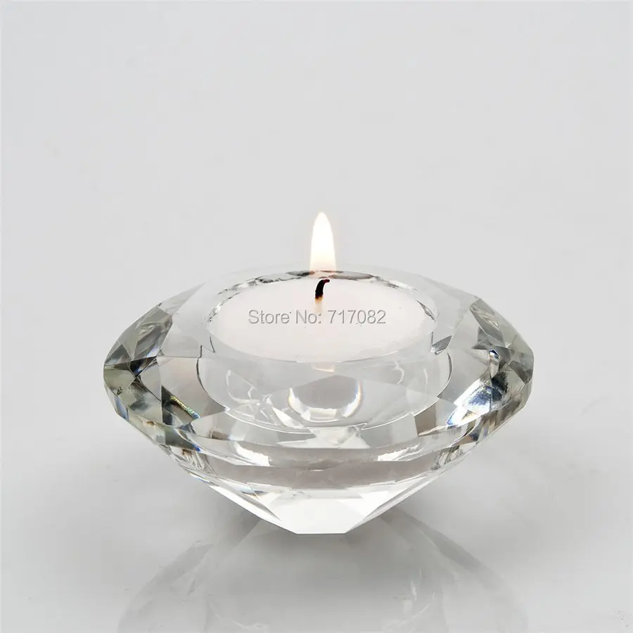 Image Free Shipping! Crystal Candle Holder, tealight candle holders, glass Tea Light Candlestick for wedding decor, home centerpieces
