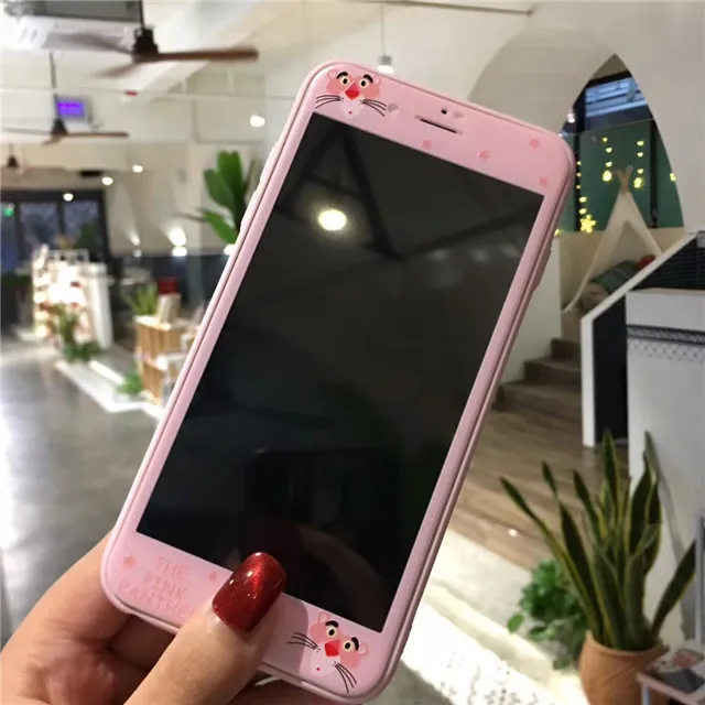 3D Full Cover Curved Edge Screen Protector For iPhone6 7 8 6s Plus Protective Glass Film The Pink Panther Pattern Tempered Glass
3D Full Cover Curved Edge Screen Protector For iPhone6 7 8 6s Plus Protective Glass Film The Pink Panther Pattern Tempered Glass