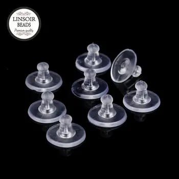 100pcs/lot 11mm Round Clear Silicone Earring Back Stoppers Plug Ear Post Nuts Earring Plugging Accessories For Jewelry Making
100pcs/lot 11mm Round Clear Silicone Earring Back Stoppers Plug Ear Post Nuts Earring Plugging Accessories For Jewelry Making