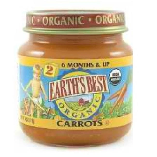 Earths Best Baby Foods BG12463 Earths Best Baby Foods Baby Carrots - 12x4OZ