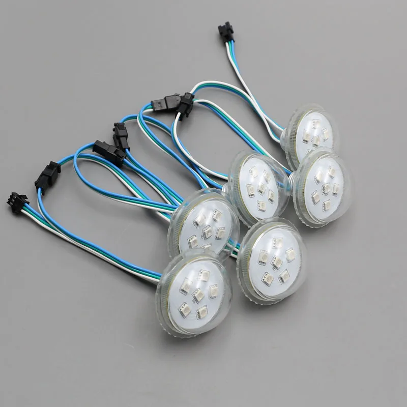 45mm;DC12V;UCS1903 addressable RGB full color amusement park led pixel;;IP67;clear cover
45mm;DC12V;UCS1903 addressable RGB full color amusement park led pixel;;IP67;clear cover