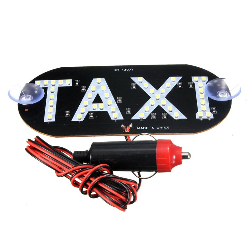 Newest 12V Auto Inside Windscreen Roof Top 45LED Taxi Cab Sign Light Lamp Blue