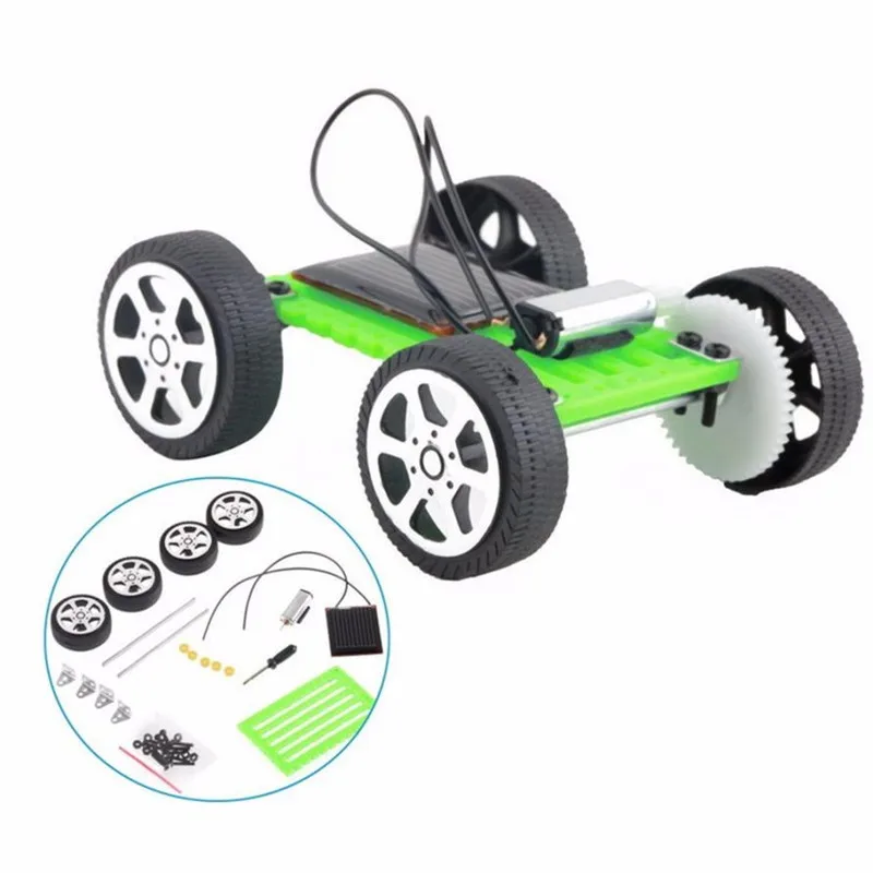 

2017 Good Quality 1 Set Mini Solar Powered Toy DIY Car Kit Children Educational Gadget Hobby Funny Solar Energy Drop Shipping P3