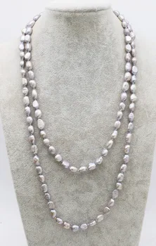 frershwater pearl baroque 7-10mm gray long necklace 43inch wholesale beads nature FPPJ woman 2018
frershwater pearl baroque 7-10mm gray long necklace 43inch wholesale beads nature FPPJ woman 2018