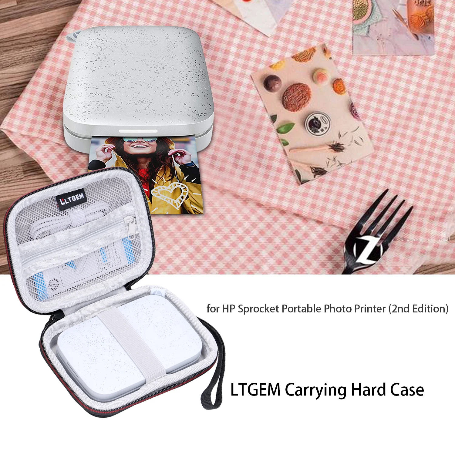 LTGEM EVA Hard Travel Carrying Case for HP Sprocket Portable Photo Printer (2nd Edition)
LTGEM EVA Hard Travel Carrying Case for HP Sprocket Portable Photo Printer (2nd Edition)