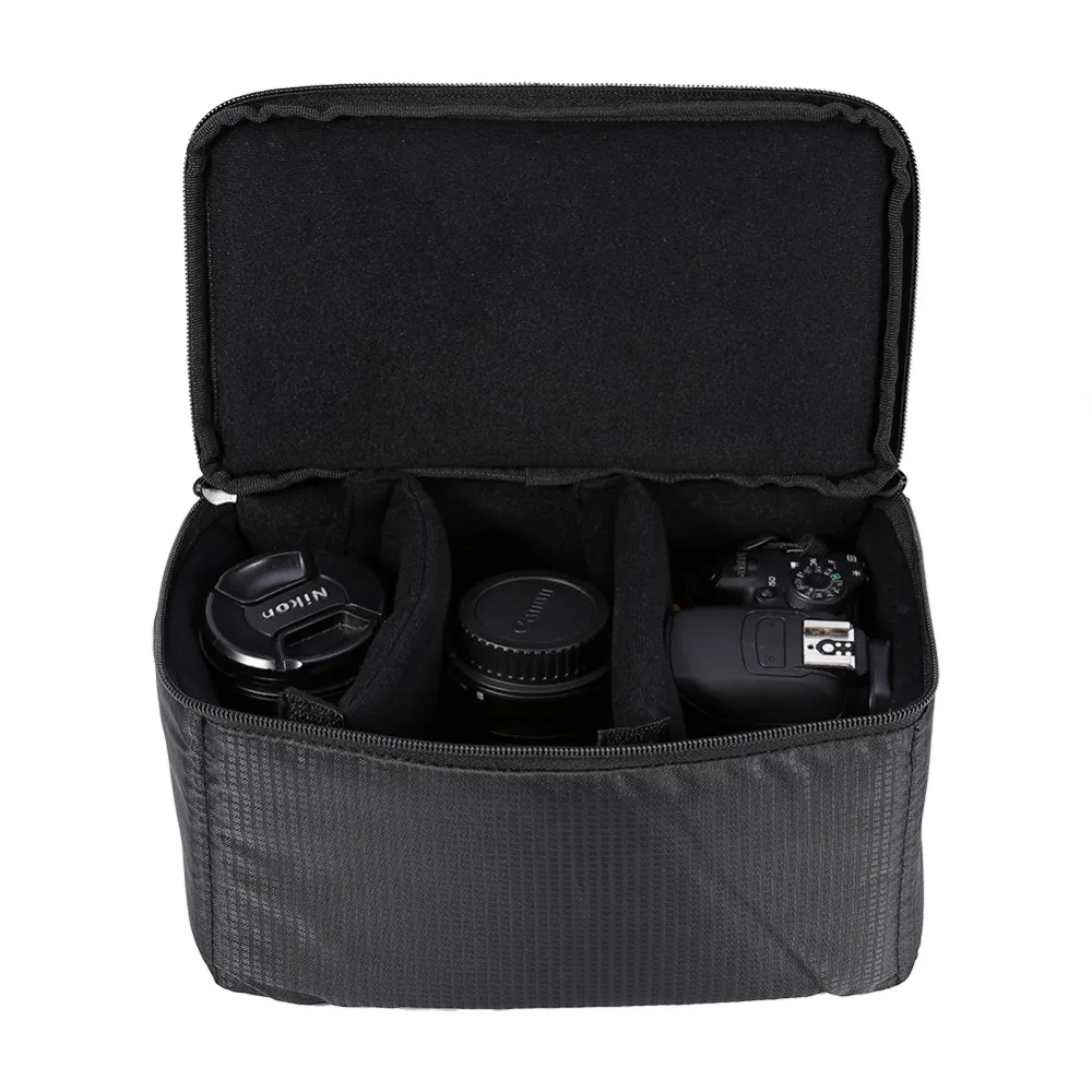 1pc Waterproof Camera Padded Partition Protective Insert Bag Case For Camera Lens Flash Case
1pc Waterproof Camera Padded Partition Protective Insert Bag Case For Camera Lens Flash Case