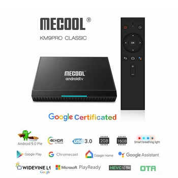 KM9PRO Smart TV Box Android 9.0 4K Media Player Amlogic S905X2 16GB Voice Remote Control for Google Certificated Breathing Light
KM9PRO Smart TV Box Android 9.0 4K Media Player Amlogic S905X2 16GB Voice Remote Control for Google Certificated Breathing Light