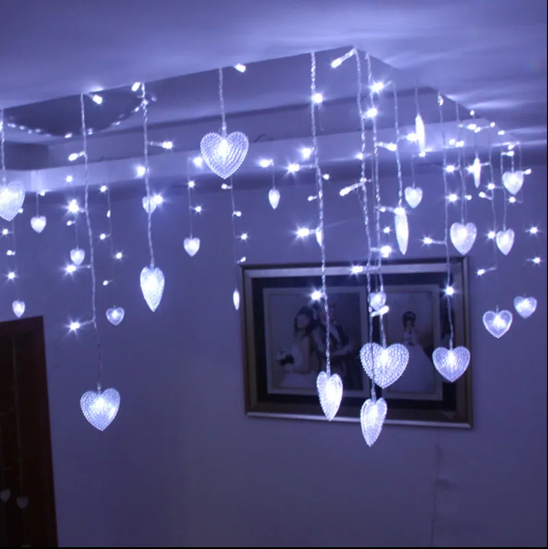 2M White 16 Hearts 104 LED Fairy String Holiday Lights For Party Xmas US Plug EU Plug
2M White 16 Hearts 104 LED Fairy String Holiday Lights For Party Xmas US Plug EU Plug