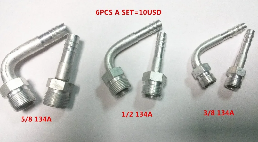 Free shipping, (6pcs a set)Tooth outside joint,aluminum fitting R134 3/8 1/2 5/8,Air conditioning aluminum joint
Free shipping, (6pcs a set)Tooth outside joint,aluminum fitting R134 3/8 1/2 5/8,Air conditioning aluminum joint