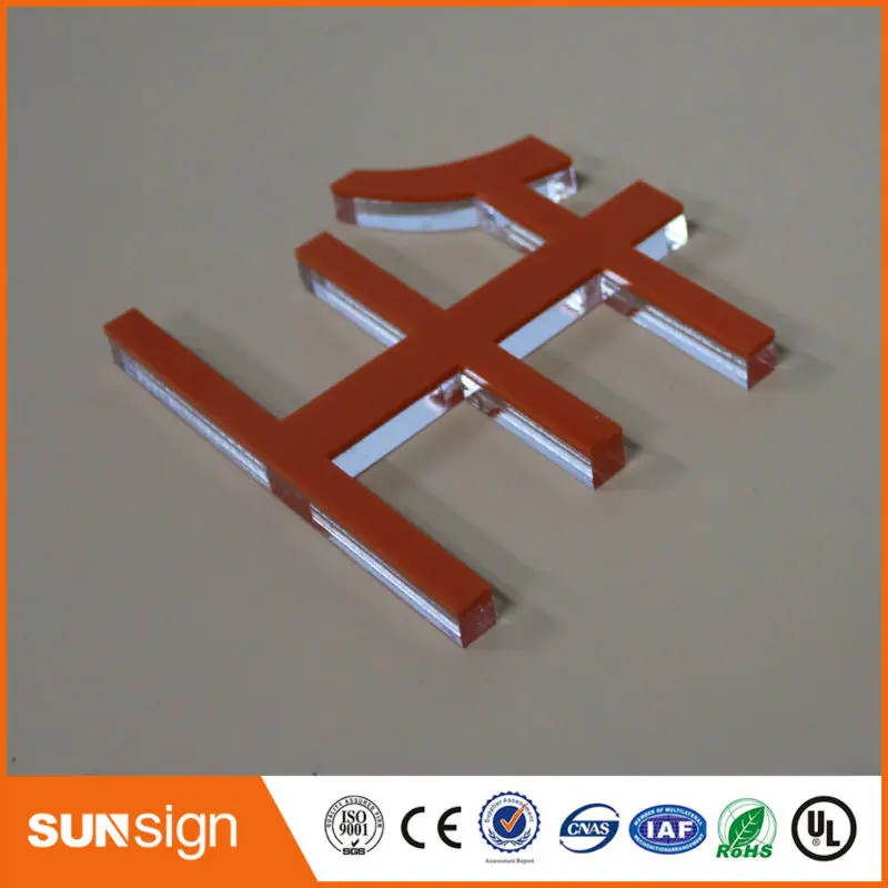 Sunsign 3D буквы прозрачные из оргстекла знак декоративный акриловый знак|letter sign|acrylic