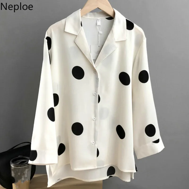 Neploe Summer 2019 Women Top New Fashion Polka Dot Print Blouse Chic Notched Collar Eight Quarter Sleeve Blusa 43341
Neploe Summer 2019 Women Top New Fashion Polka Dot Print Blouse Chic Notched Collar Eight Quarter Sleeve Blusa 43341