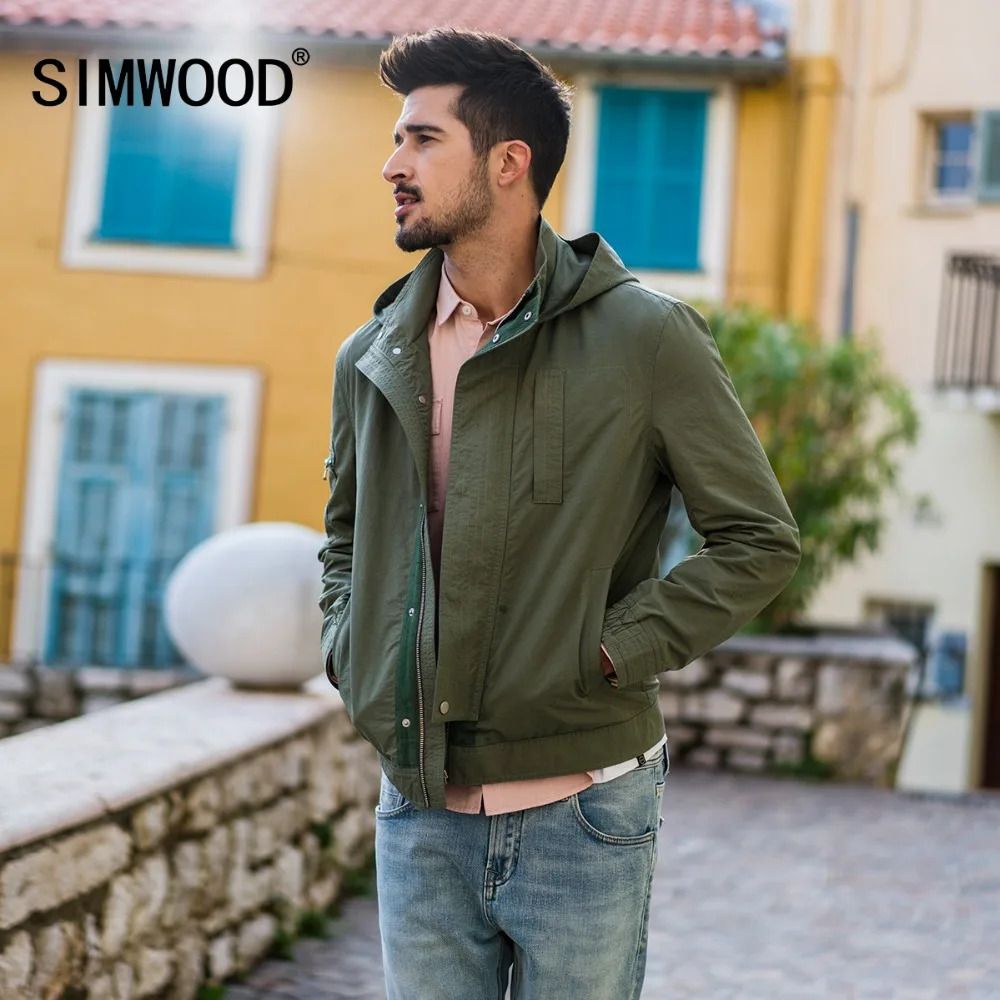 SIMWOOD New 2019 autumn Hooded Jacket Men Pocket Zipper Slim Fit Thin Windbreaker Coats High Quality Brand Clothing 180166
SIMWOOD New 2019 autumn Hooded Jacket Men Pocket Zipper Slim Fit Thin Windbreaker Coats High Quality Brand Clothing 180166