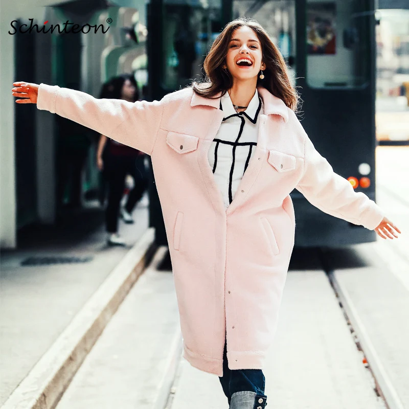 2018 Women Loose Long Coat Outwear Faux Lamb Wool Fur Jackets Clothing Fashion Pink Black Top Quality
2018 Women Loose Long Coat Outwear Faux Lamb Wool Fur Jackets Clothing Fashion Pink Black Top Quality