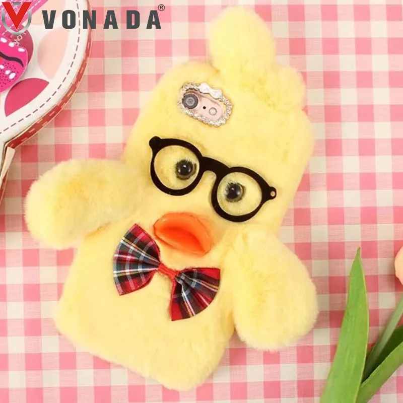 Vonada Plush Case for Apple iPhone X 7 8 Plus 6 6s Plus 5 5s SE 5C 4 4S Soft Fur Cute 3D Duck TPU Diamond Phone Case Cover
Vonada Plush Case for Apple iPhone X 7 8 Plus 6 6s Plus 5 5s SE 5C 4 4S Soft Fur Cute 3D Duck TPU Diamond Phone Case Cover