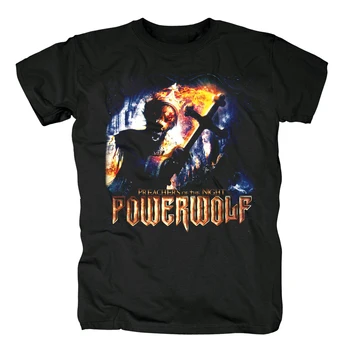 Bloodhoof Powerwolf death metal black cotton T-shirt Asian Size 
Bloodhoof Powerwolf death metal black cotton T-shirt Asian Size