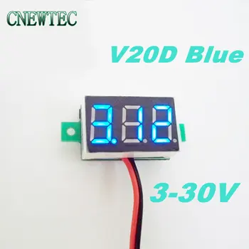 V20D 10pcs/lot 3V~30V DC Digital Display Voltmeter Three Bit Blue 0.36 "LED Voltage Meter
V20D 10pcs/lot 3V~30V DC Digital Display Voltmeter Three Bit Blue 0.36 "LED Voltage Meter