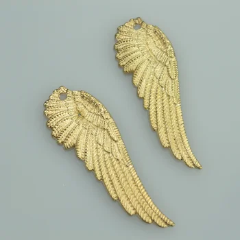 9 pcs free shipping Champagne gold charms diy metal wing pendant for necklace&bracelets jewelry making 51*18 mm 33151A
9 pcs free shipping Champagne gold charms diy metal wing pendant for necklace&bracelets jewelry making 51*18 mm 33151A