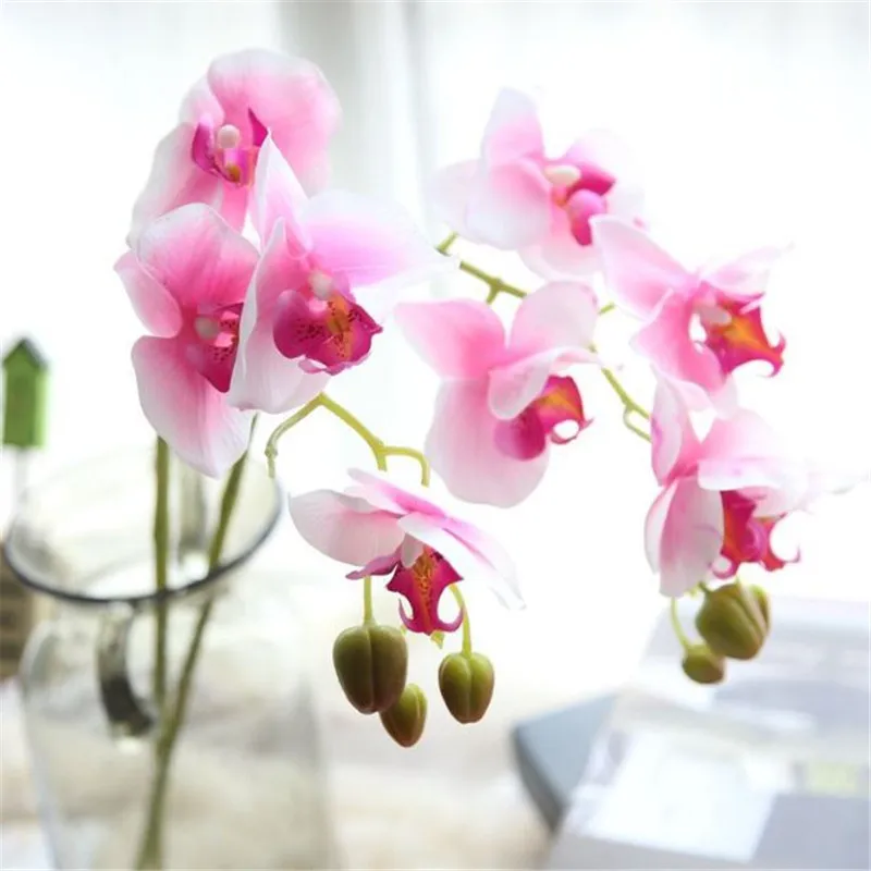 5 Heads 71CM Artificial Flower Phalaenopsis Latex Silicon Real Touch Big Orchid orchidee Fake Flowers for Wedding Decoration
5 Heads 71CM Artificial Flower Phalaenopsis Latex Silicon Real Touch Big Orchid orchidee Fake Flowers for Wedding Decoration