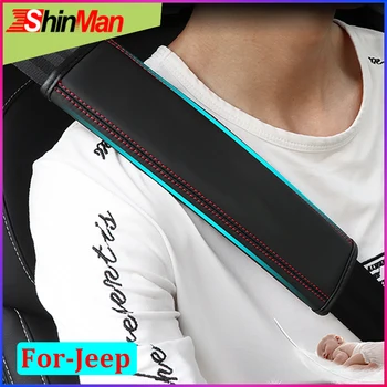 ShinMan 2x Leather CAR Seat belt pad Seat belt shoulder pad Safety belt pad For Jeep Grand Cherokee Wrangler Liberty Compass
ShinMan 2x Leather CAR Seat belt pad Seat belt shoulder pad Safety belt pad For Jeep Grand Cherokee Wrangler Liberty Compass