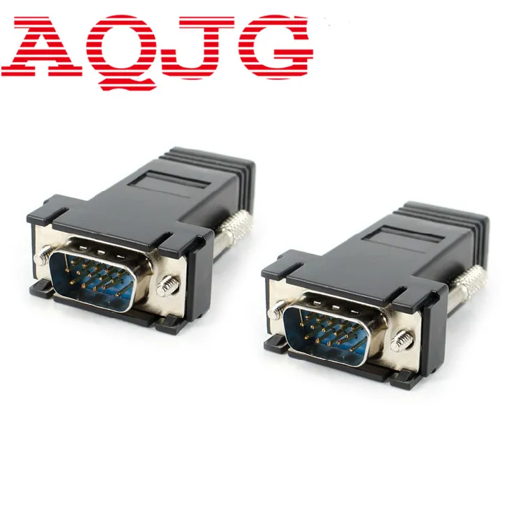 VGA Extender Male to LAN CAT5 CAT6 RJ45 Network Ethernet Cable Female Adapter Computer Extra Switch Converter Kit Black AQJG
VGA Extender Male to LAN CAT5 CAT6 RJ45 Network Ethernet Cable Female Adapter Computer Extra Switch Converter Kit Black AQJG