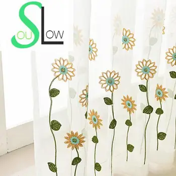 Slow Soul White Sunflower Chrysanthemum Curtains Bedroom Living Room Embroidered Floral Tulle For Kitchen French Window Cortinas
Slow Soul White Sunflower Chrysanthemum Curtains Bedroom Living Room Embroidered Floral Tulle For Kitchen French Window Cortinas
